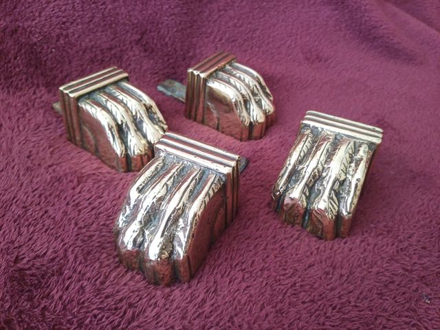 Cubrepatas Bronce Macizo S. XIX