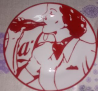 COCACOLA COKE Platos blanco decorado