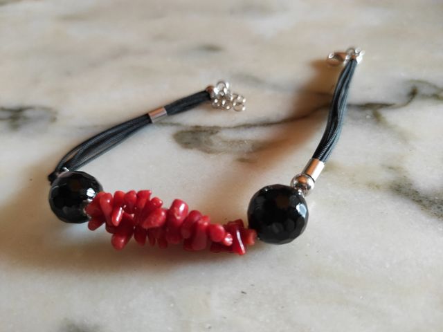 Bracciale donna con corallo