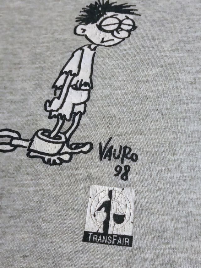 T-shirt con stampa disegno di Vauro