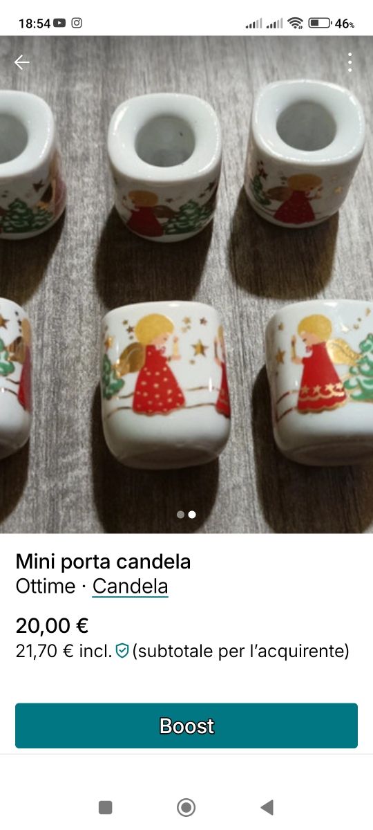 Mini porta candela