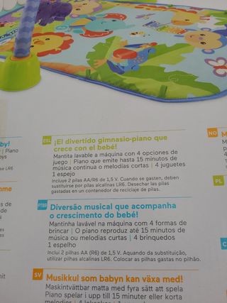 Alfombra gimnasio para bebe