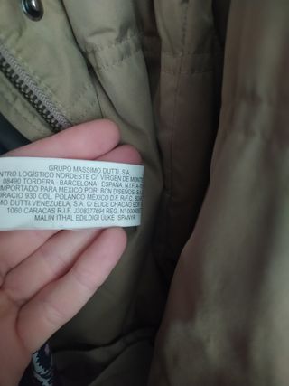 Chaqueta/plumi Maximo Dutti.