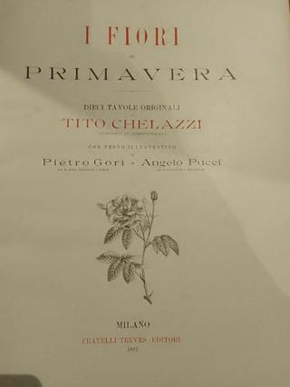 Quattro volumi I fiori 1892 Chelazzi Ferraguti