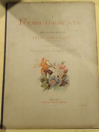 Quattro volumi I fiori 1892 Chelazzi Ferraguti