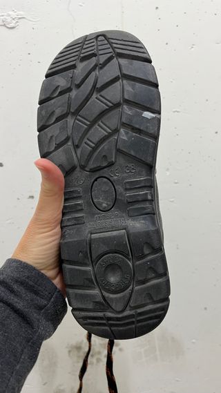 Zapato punta de acero de seguridad talla 38 