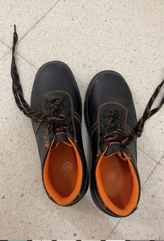 Zapato punta de acero de seguridad talla 38 