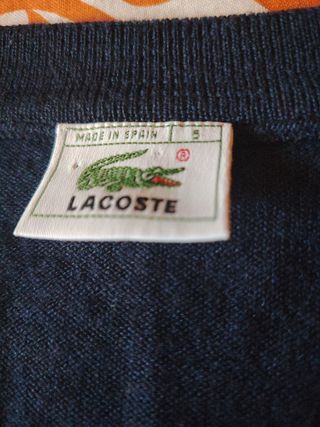 Chaleco punto Lacoste talla 5