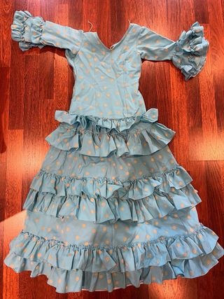 Traje vestido de flamenca gitana