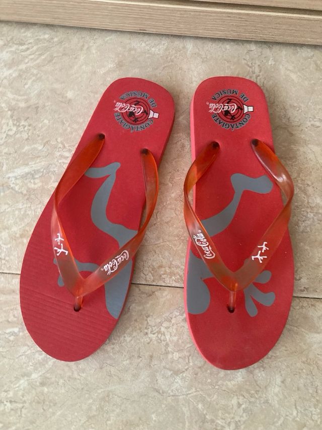 Chanclas coca cola