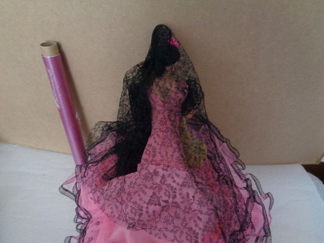 muñeca flamenca o gitana , de la marca marin de