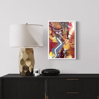 pintura abstracta sobre papel tamaño a3