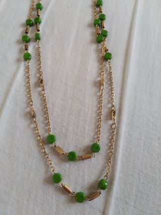 Collar doble, bisutería