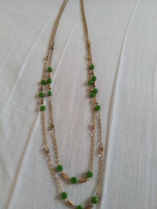 Collar doble, bisutería