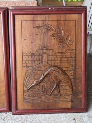 Quadri intagliati in legno