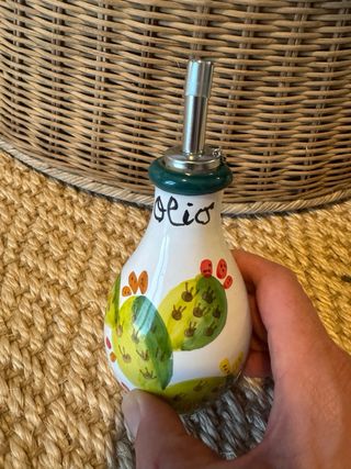 Oliera con tappo dosatore inox🇮🇹