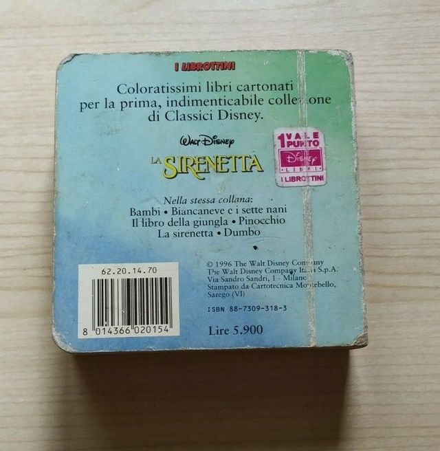 Librottino Disney La Sirenetta