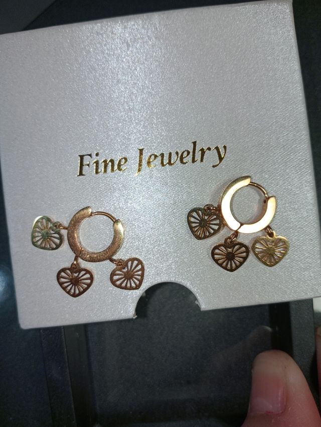 Dos pares de pendientes acero