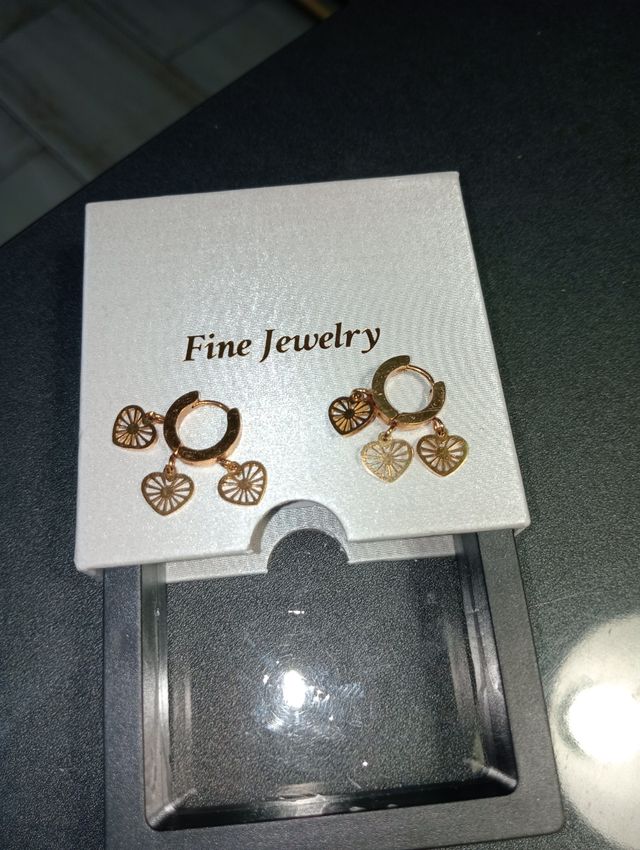 Dos pares de pendientes acero