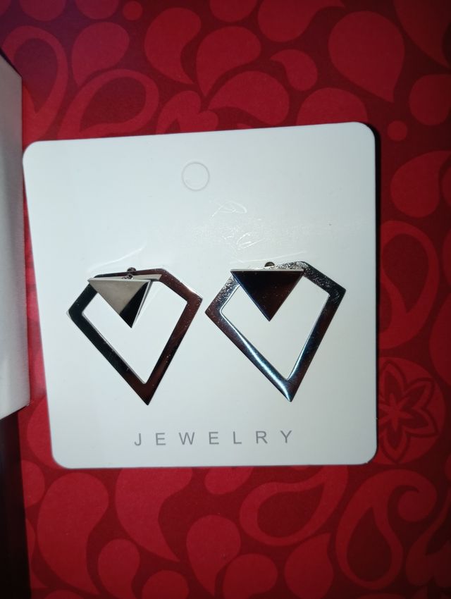 Dos pares de pendientes acero