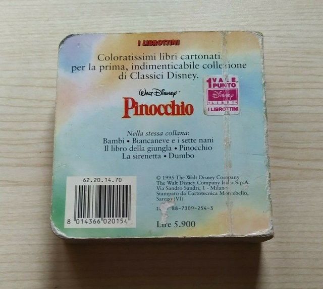 Librottino Disney Pinocchio