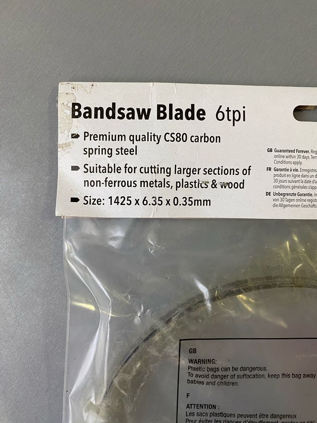 cuchilla de sierra de banda