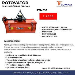 Rotovator Zomax