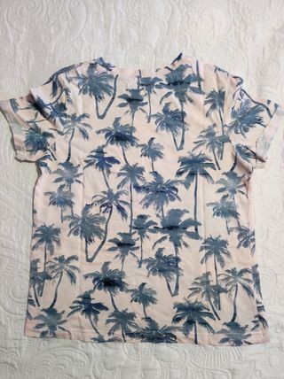 Camiseta palmeras Bershka 