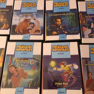 peliculas infantiles en dvd, lote de 24