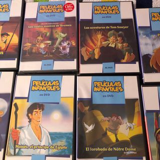 peliculas infantiles en dvd, lote de 24