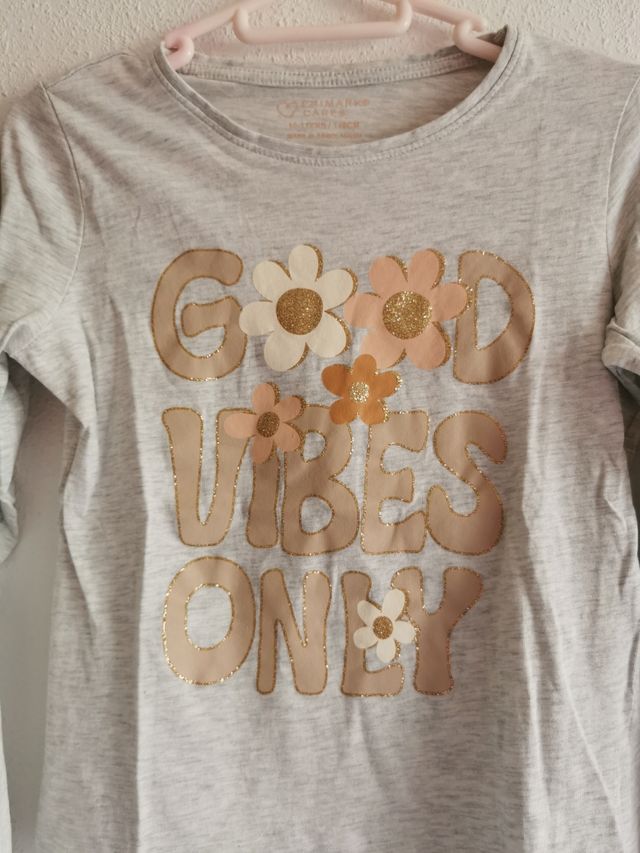 Camisetas de niña talla 10-11 años de Primark.