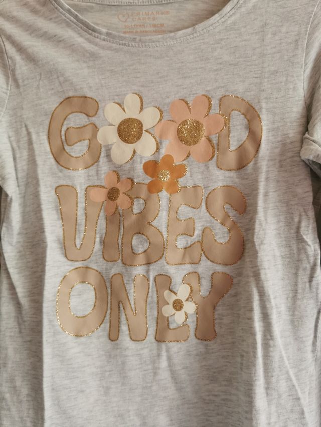 Camisetas de niña talla 10-11 años de Primark.