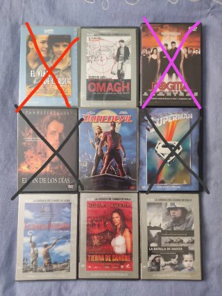 DVD's Películas, series y documentales