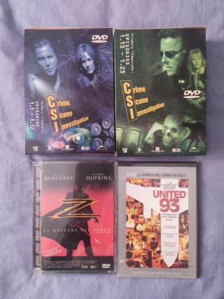 DVD's Películas, series y documentales