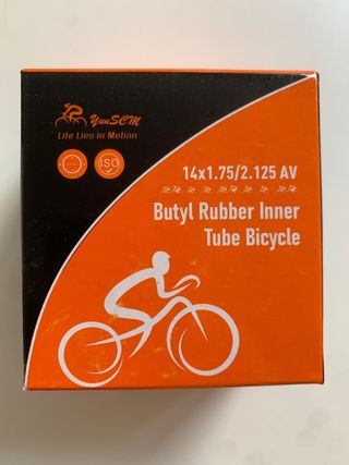 Cámara de aire de bicicleta de niños 14”