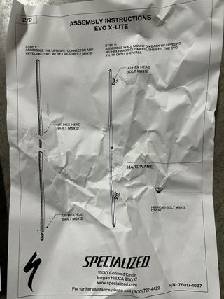 Soporte pared Specialized bici carretera