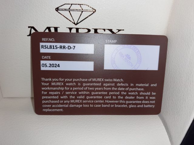 Murex Swiss Watch - Donna - RSL815-RR-D-7