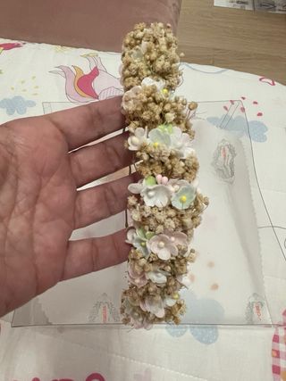 Corona Niña Comunión Rosa de Esperanza Beltran.