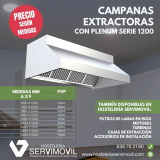 CAMPANAS EXTRACTORAS CON PLENUM