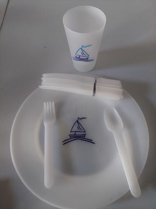 Set stoviglie pic nic servizio da 12