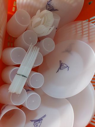 Set stoviglie pic nic servizio da 12