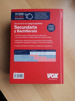 Diccionario Secundaria y Bachillerato.