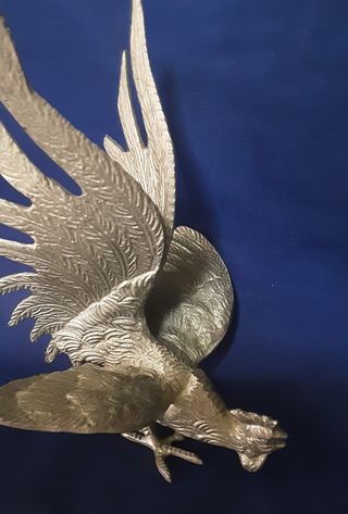 Vintage in Metallo Galletto da combattimento