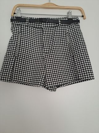 Short cuadros vichy talla XS