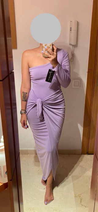 Vestido boda comunión lila