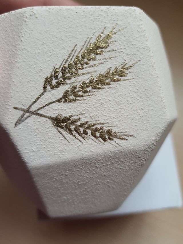 Portacandela in creta refrattaria