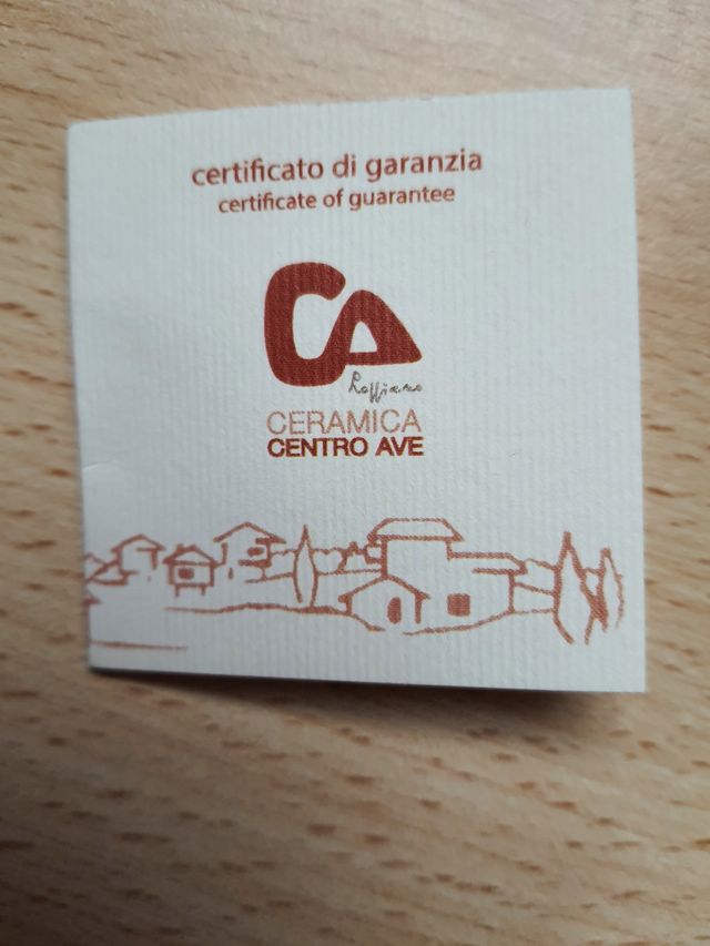 Portacandela in creta refrattaria