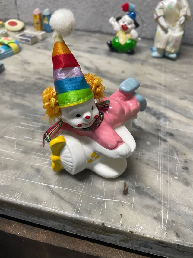 Clown DECORAZIONE TRIS STATUE   3 PCS