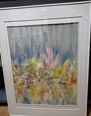 CUADRO ABSTRACTO OLEO SOBRE LIENZO