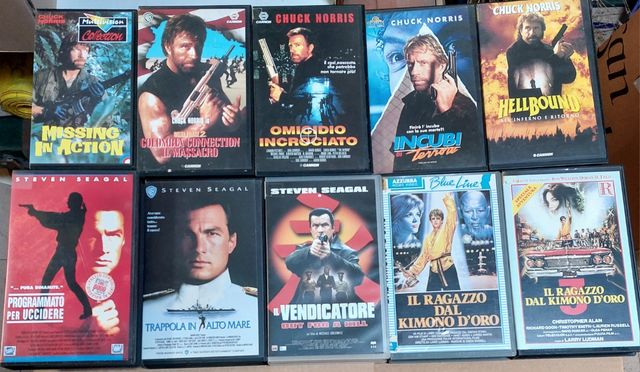 Vhs film azione, thriller, poliziesco 